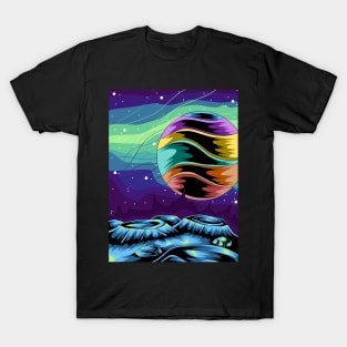 amazing space with many colors illustration T-Shirt